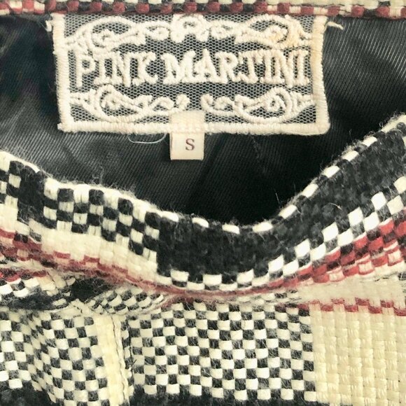 Pink Martini Plaid Pencil Wool Blend Skirt Small - Picture 9 of 10